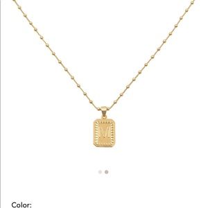 Brand new with tags Uncommon James Sur M initial necklace